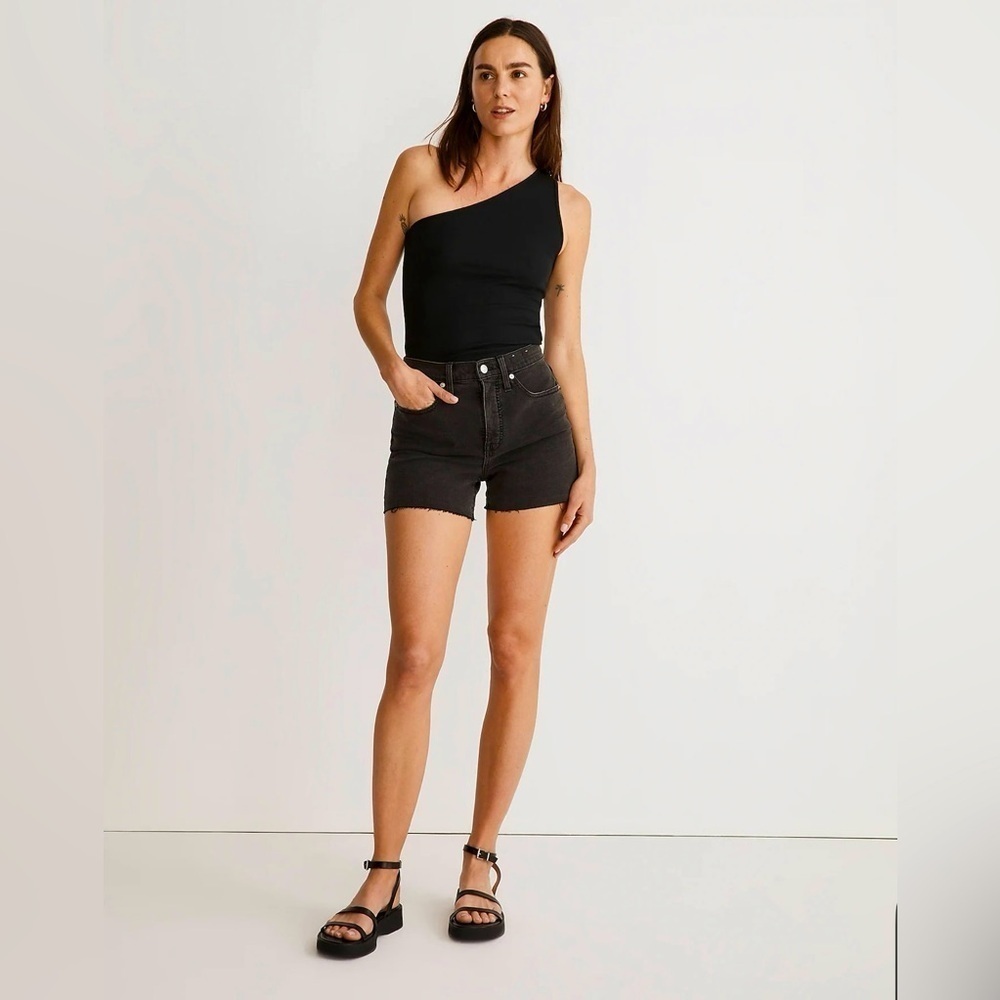 MADEWELL High-Rise Denim Shorts LunarWash 30